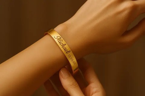 Desain Gelang Emas 24 Karat Kekinian 2025 yang Lagi Viral di Kalangan Ibu-Ibu (created by AI)