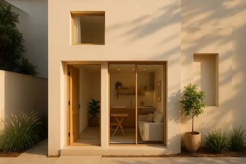 Model Rumah 4x6 Meter Mewah ala Minimalis (created by AI)