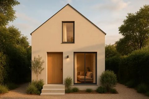 Model Rumah 4x6 Meter Mewah ala Minimalis (created by AI)