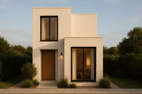 Model Rumah 4x6 Meter Mewah ala Minimalis (created by AI)