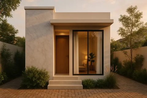 Model Rumah 4x6 Meter Mewah ala Minimalis (created by AI)