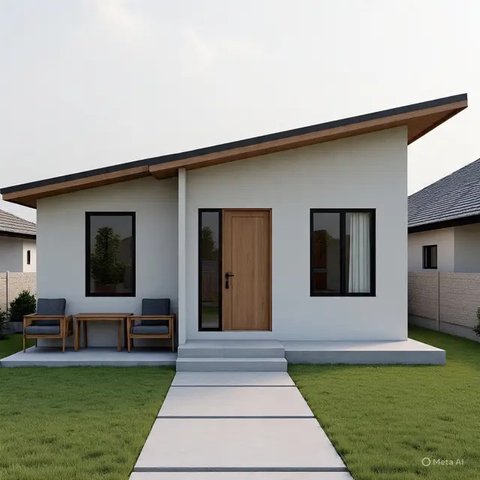 Model Rumah Sederhana Ukuran 5x7 di Kampung