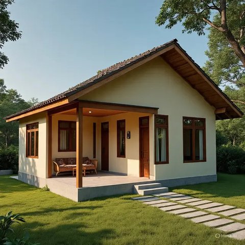 Model Rumah Sederhana Ukuran 5x7 di Kampung