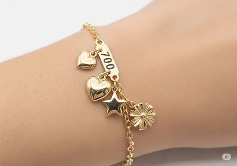 Gelang Emas 2 Gram Tren 2025 Cocok untuk Daily Wear. Foto: Gemini