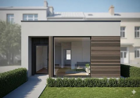 Inspirasi Desain Rumah Sederhana Sekali 2 Kamar Ukuran 4x6. Foto: Gemini