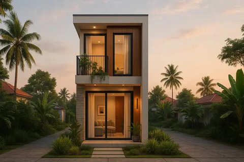 Desain Rumah Kecil 4x6 Mewah Estetik Kontemporer di 2025