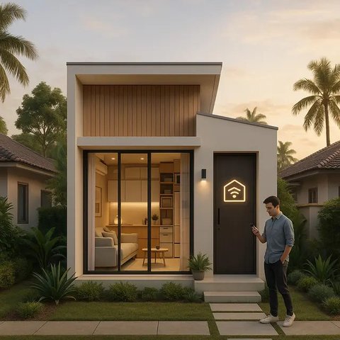 Desain Rumah Kecil 4x6 Mewah Estetik Kontemporer di 2025