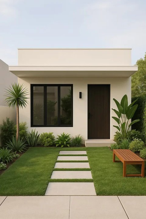 Desain Rumah 6x9 Atap Datar Minimalis/AI
