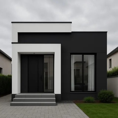 Desain Rumah 6x9 Atap Datar Minimalis/AI