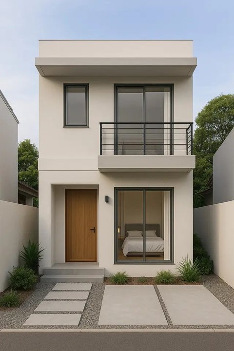 Desain Rumah 6x9 Atap Datar Minimalis/AI