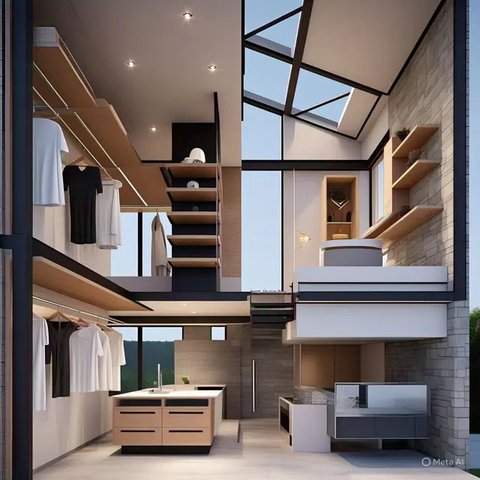 Desain Rumah Kecil 4x6 Mewah Estetik Kontemporer di 2025