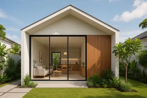 Desain Rumah Kecil 4x6 Mewah Estetik Kontemporer di 2025
