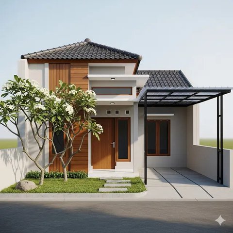 Desain Rumah Kecil 4x6 Mewah Estetik Kontemporer di 2025