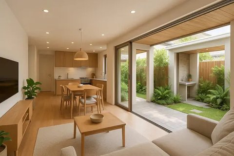 Inspirasi Rumah Sederhana Ukuran 5x6 dengan 2 Kamar. Foto: Gemini
