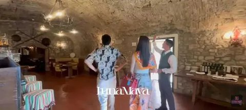 8 Potret Honeymoon Luna Maya dan Maxime Bouttier Saat Menginap di Hotel Italia, Bangunan Estetik dan Megah (sumber: YouTube Luna Maya Official)