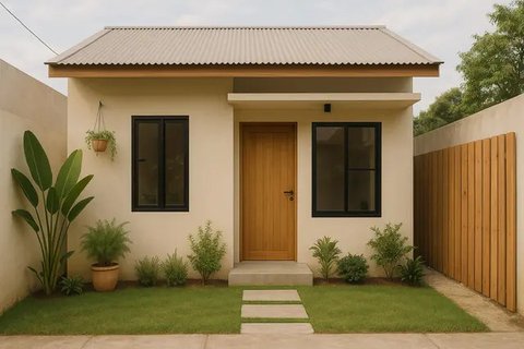 Inspirasi Rumah Sederhana Rp70 Jutaan di Lahan Terbatas (created by AI)