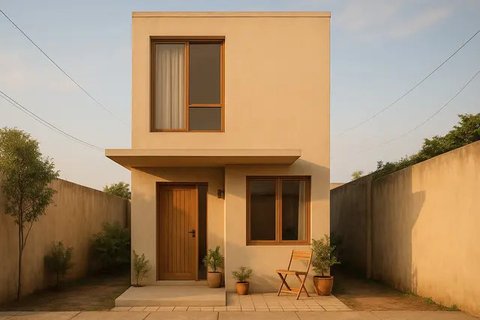 Inspirasi Rumah Sederhana Rp70 Jutaan di Lahan Terbatas (created by AI)