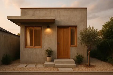 Inspirasi Rumah Sederhana Rp70 Jutaan di Lahan Terbatas (created by AI)