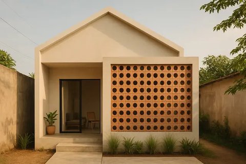 Inspirasi Rumah Sederhana Rp70 Jutaan di Lahan Terbatas (created by AI)