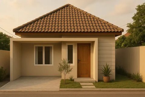 Inspirasi Rumah Sederhana Rp70 Jutaan di Lahan Terbatas (created by AI)