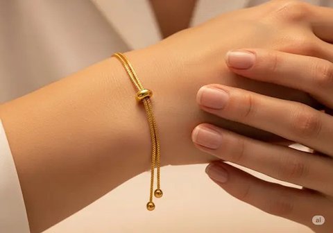 Model Gelang Emas 22K Murah dan Ringan untuk Pemakaian Harian/AI