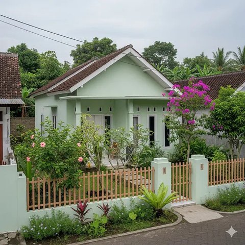 Desain Rumah Sederhana 3 Kamar di Kampung 6x12 Meter. (via Gemini)