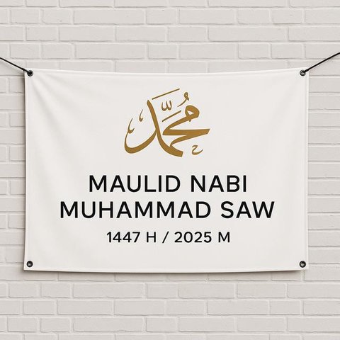Spanduk Maulid Nabi Muhammad