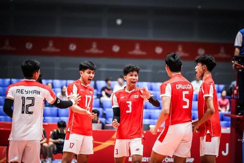PBVSI menggelar acara pembubaran Timnas Voli Putra Indonesia U-21, Selasa (2/9/2025), setelah kepulangan skuad muda Indonesia dari ajang Kejuaraan Dunia Voli Putra U-21 2025 di Jiangmin, Chin