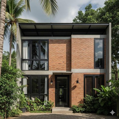 Rumah Minimalis Sederhana 7x9 yang Nyaman (ilustrasi AI)