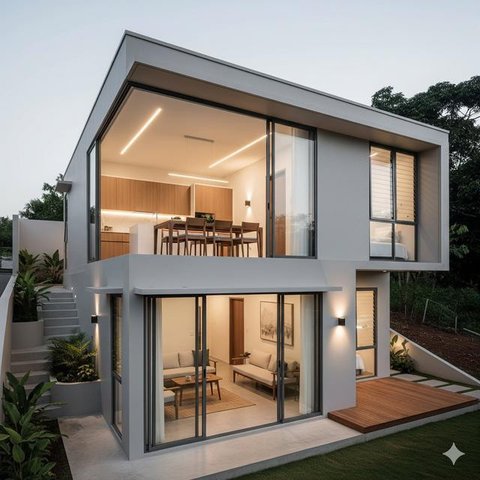 Rumah Minimalis Sederhana 7x9 yang Nyaman (ilustrasi AI)