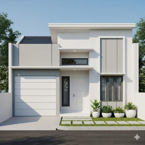 Rumah Minimalis Sederhana 7x9 yang Nyaman (ilustrasi AI)