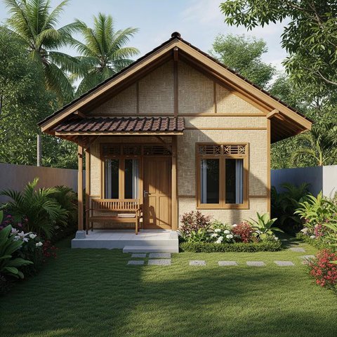 Rumah Sederhana 7x9 Meter. (Foto: Gemini AI)