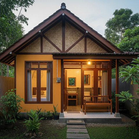 Rumah Sederhana 7x9 Meter. (Foto: Gemini AI)