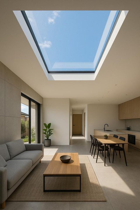 Rumah Minimalis Modern dengan Kaca Luas (Foto: ChatGPT)