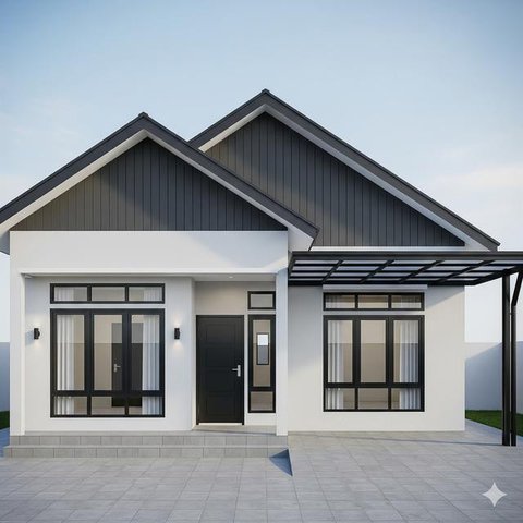 Inspirasi Rumah Minimalis Sederhana 7x12. (via Gemini)