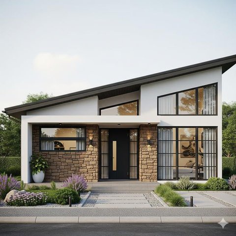 Inspirasi Rumah Minimalis Sederhana 7x12. (via Gemini)