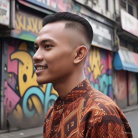 Model Rambut Cepak Pria. Foto: Meta AI