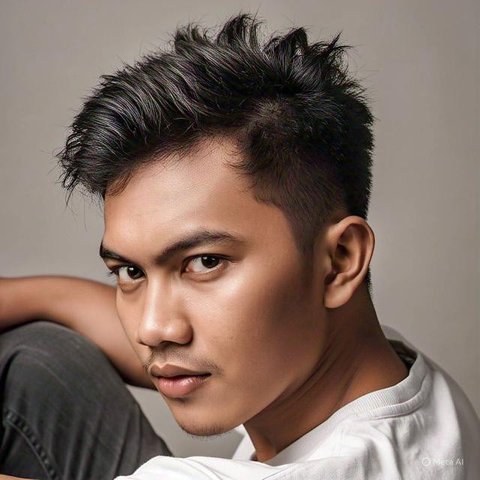 Model Rambut Cepak Pria. Foto: Meta AI