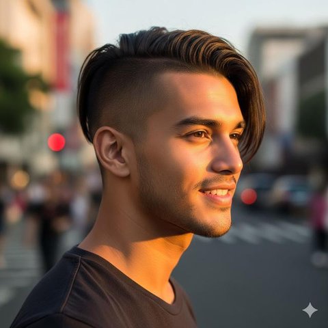 Model Rambut Cepak Pria. Foto: Meta AI