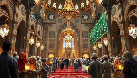 maulid nabi adalah Ilustrasi dibuat AI