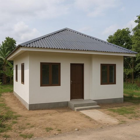 Desain Rumah Minimalis Rp50 Jutaan (Foto: ChatGPT)