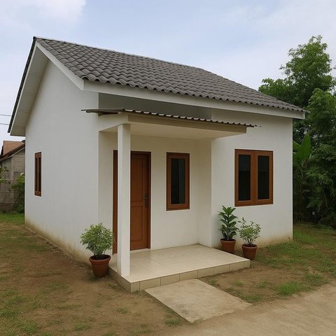 Desain Rumah Minimalis Rp50 Jutaan (Foto: ChatGPT)