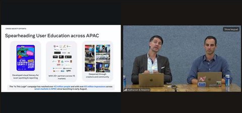 Acara APAC Press Briefing -- Meta's Anti-Scams Efforts yang digelar Meta pada Senin (1/9/2025). (Doc. Meta)