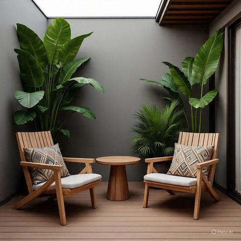 Model Teras Rumah Minimalis yang Bikin Betah Paling Hits 2025 (AI)