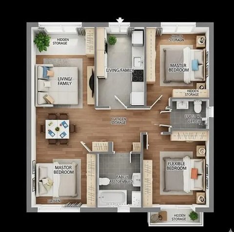 Rumah 9x6 meter (Liputan6.com/Gemini.ai)