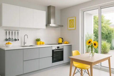 Desain Dapur Kecil Minimalis Modern dengan Konsep Open Space