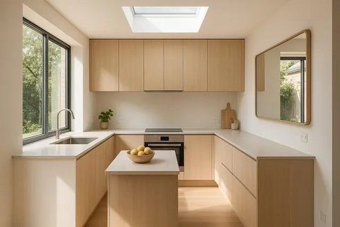 Desain Dapur Kecil Minimalis Modern dengan Konsep Open Space