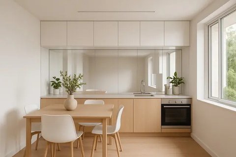 Desain Dapur Kecil Minimalis Modern dengan Konsep Open Space