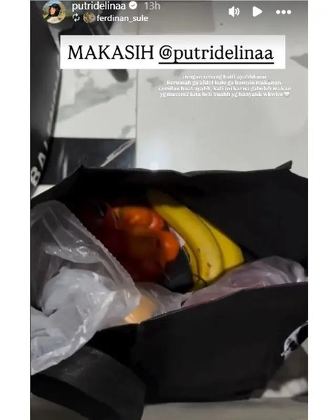 Potret kondisi Sule yang dikabarkan sakit, dijenguk Putri Delina. [IG: @putridelinaa]