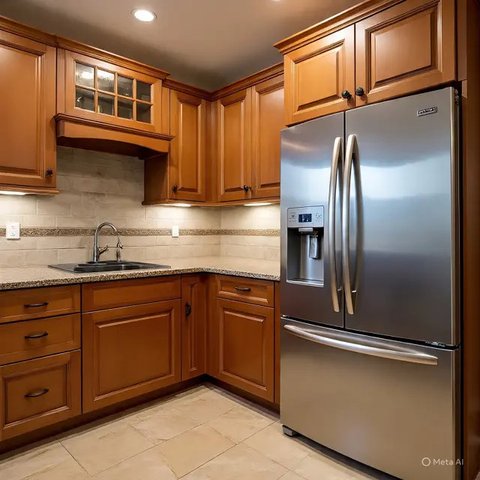 Meja Dapur Beton dengan Finishing Polished (Foto: Rizka Nur Laily via ChatGPT)